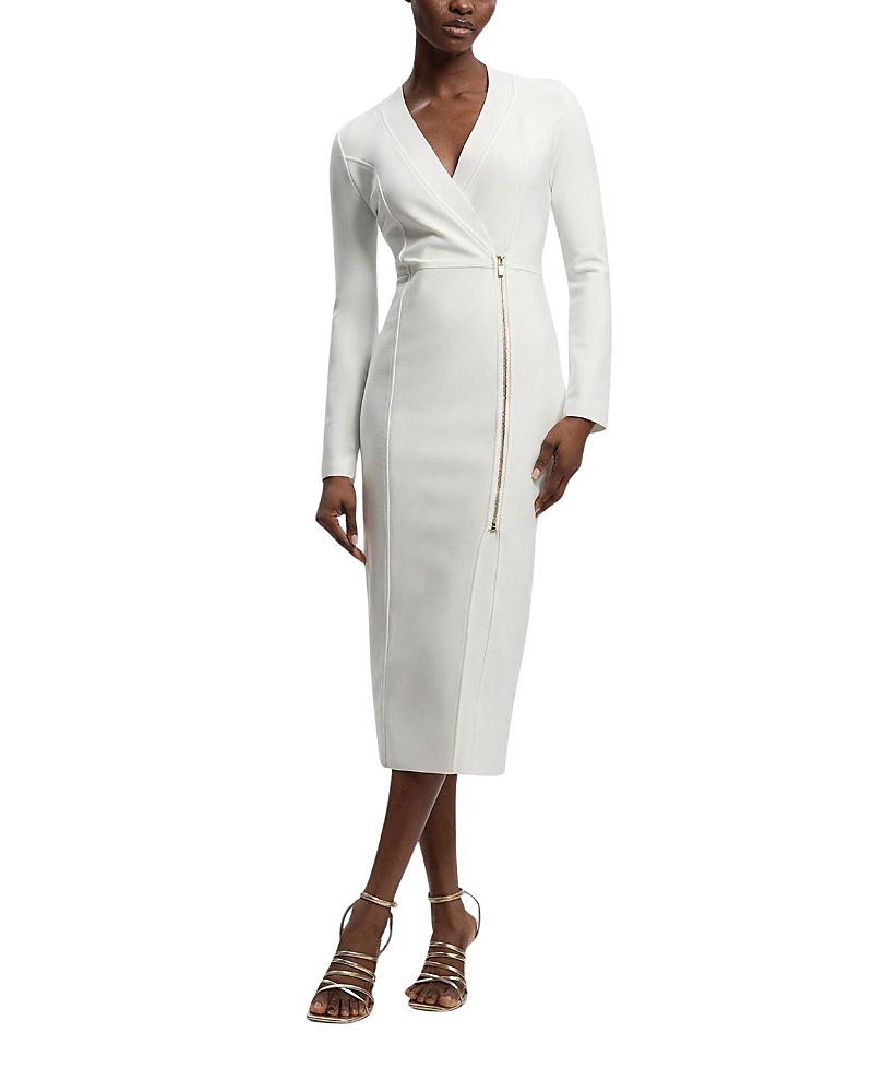 Karen Millen Bandage Zip Detail Midi Dress