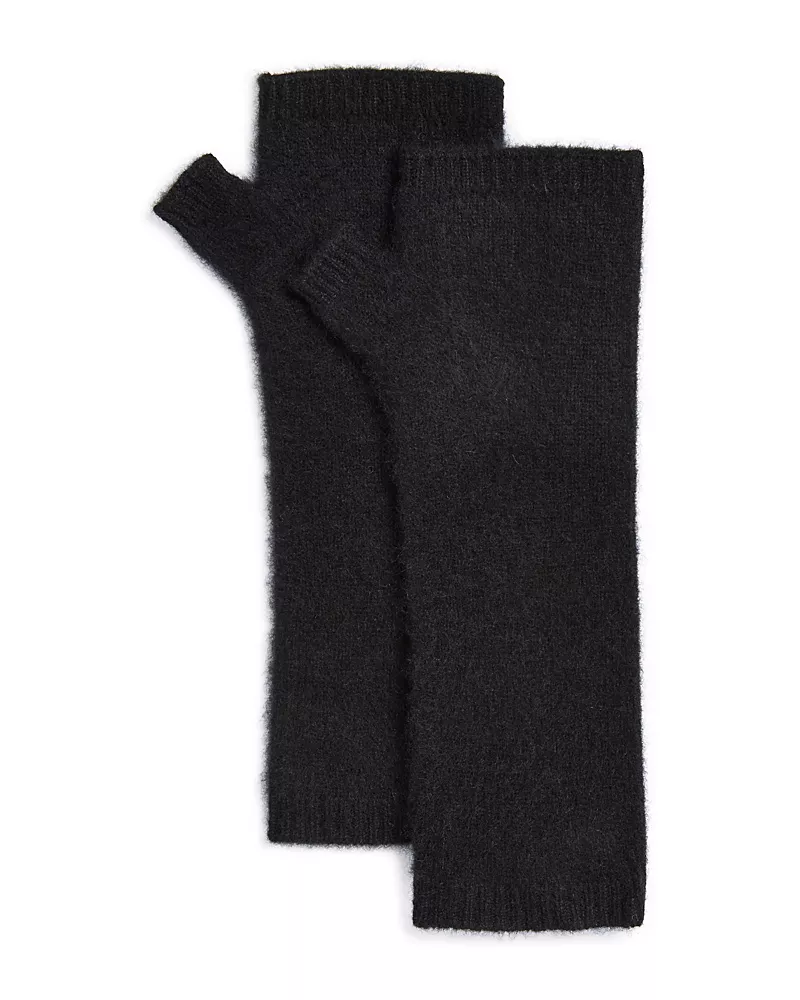 Aqua Brushed Cashmere Arm Warmers - Exclusive
