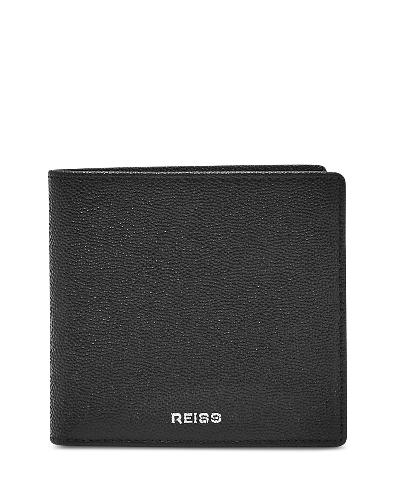 Reiss Micro Grain Leather Logo Wallet