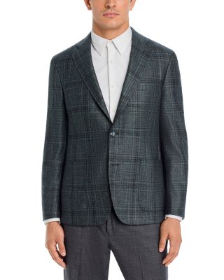 Loro Piana Fabric Wool, Silk & Cashmere Plaid Slim Fit Sport Coat