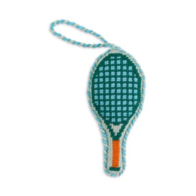 Pickleball Racquet Needlepoint Ornament