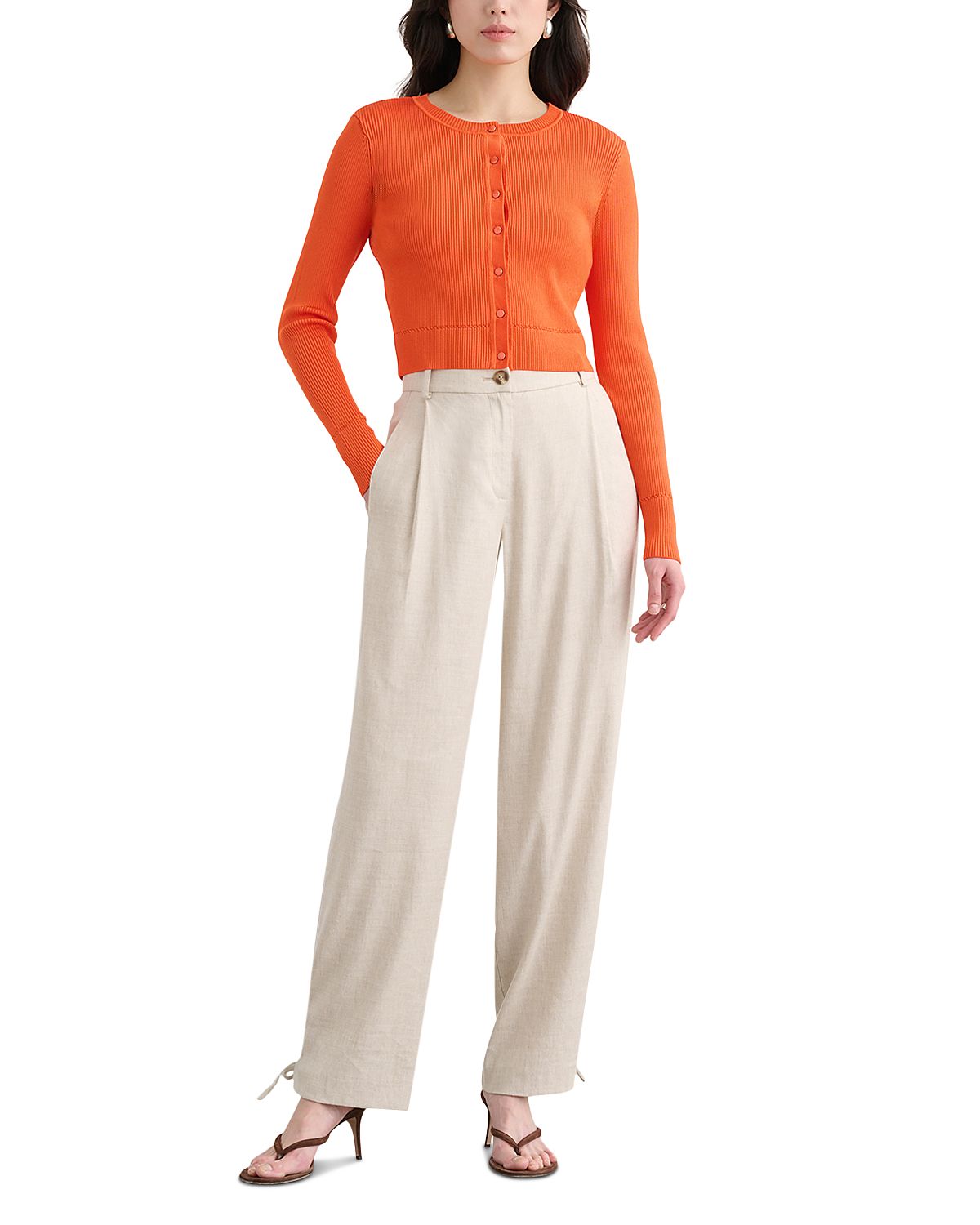 Toccin Zoe Crewneck Cardigan Sweater