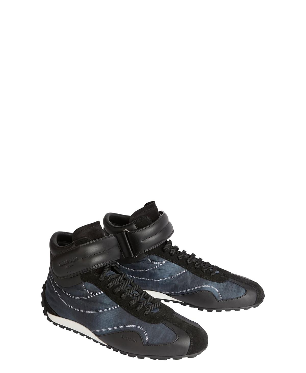 Balmain Racing Mid-Top Trainers