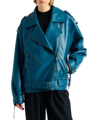 Lambskin Leather Biker Jacket