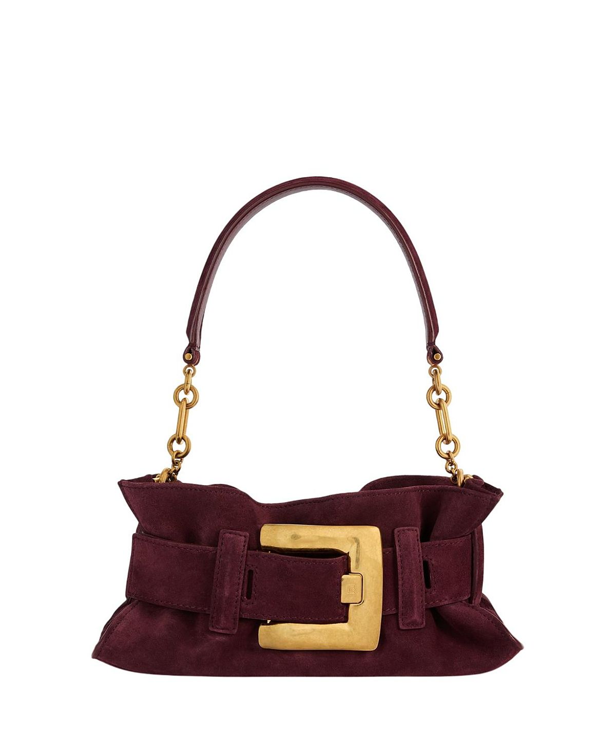 Balmain Anthem Mini Suede Leather Bag