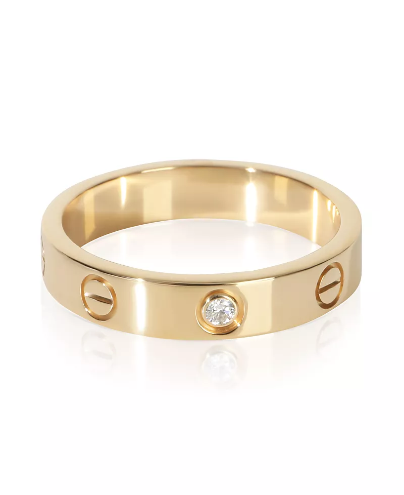 Pre-Owned Cartier Small Model Love 18k Yellow Gold Ring