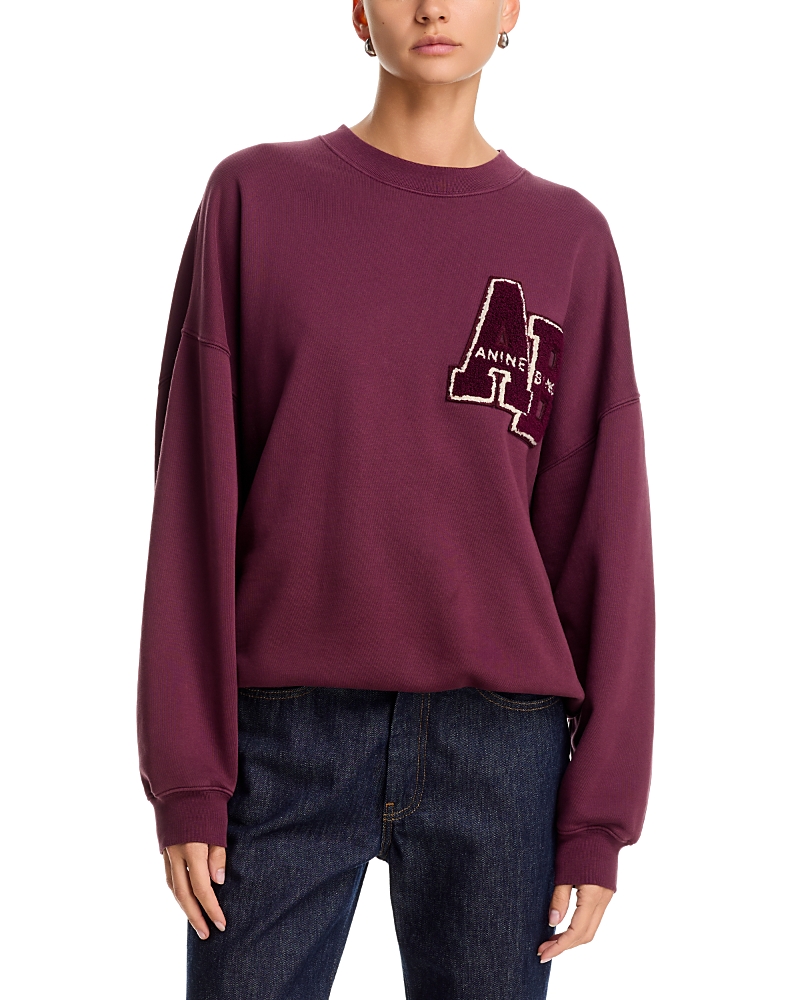 Anine Bing Miles Letterman Sweatshirt