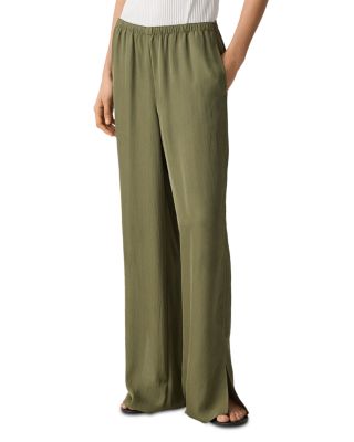 Slit Hem Pull On Pants
