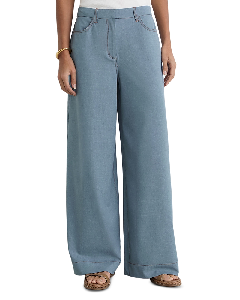 Reiss Charlotte High Rise Wide Leg Pants