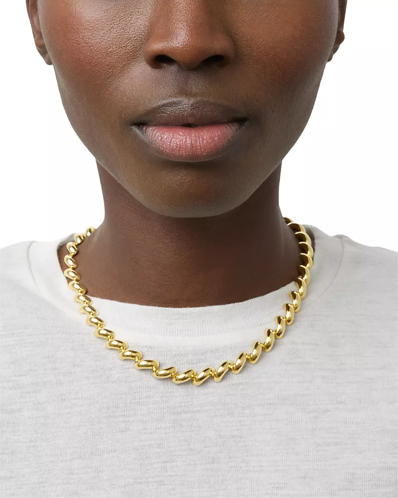 Lie Studio Edith Sculptural Collar Necklace, 16