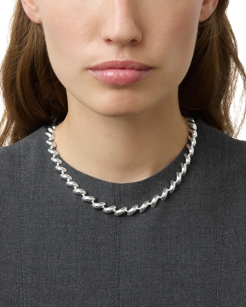 Lie Studio Edith Sculptural Collar Necklace, 16 · One Size