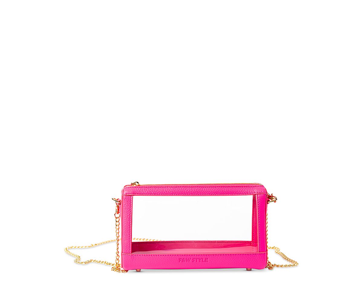 F & W Style Violet Transparent Vanity Case