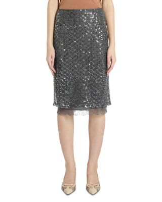 MLSAGEVOLE Sequinned Skirt
