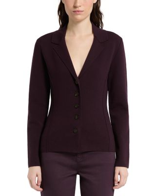 MLLOTRE Notched Lapel Cardigan