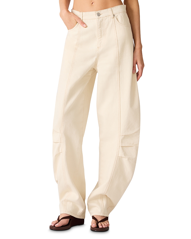 Steve Madden Austin Barrel Jeans in Natural