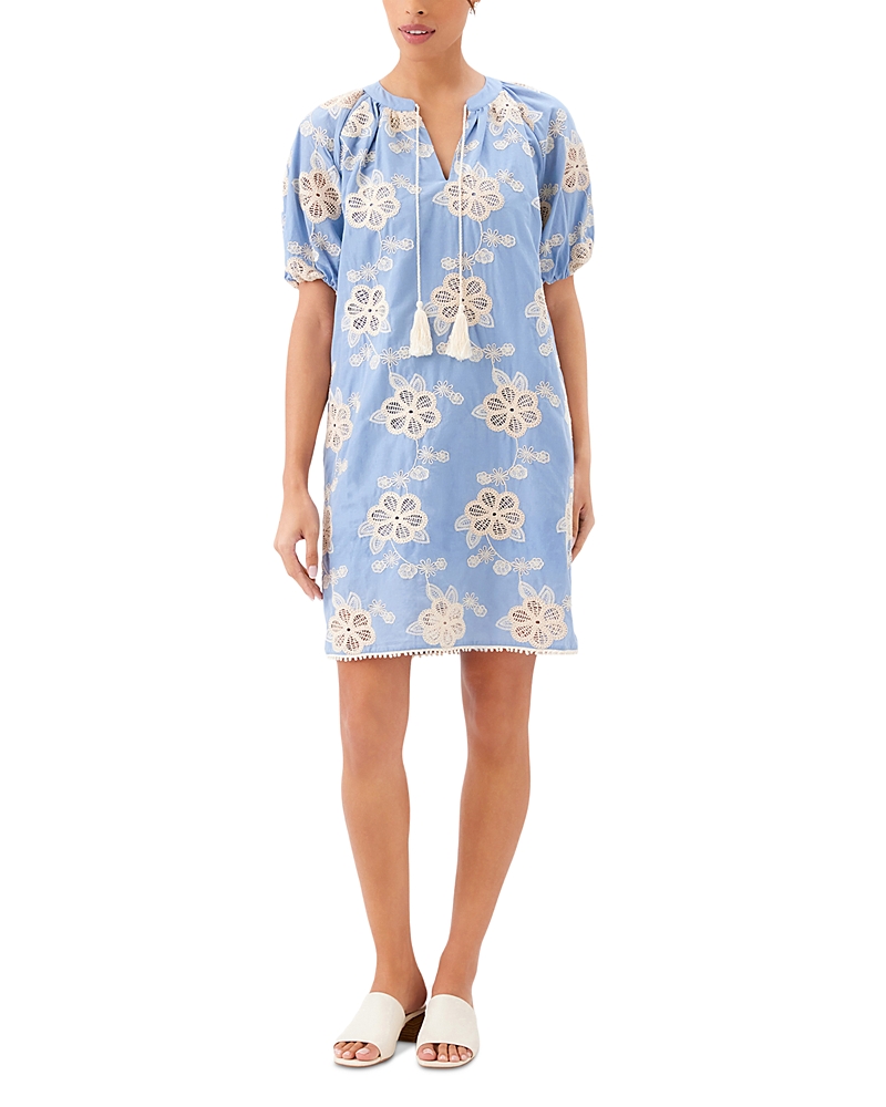 Karen Kane Tasseled Puffed Sleeve Dress
