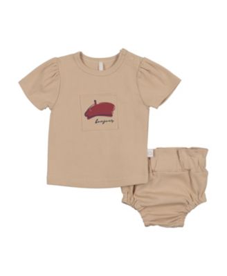 Pouf Unisex French Set - Little Kid In Brown