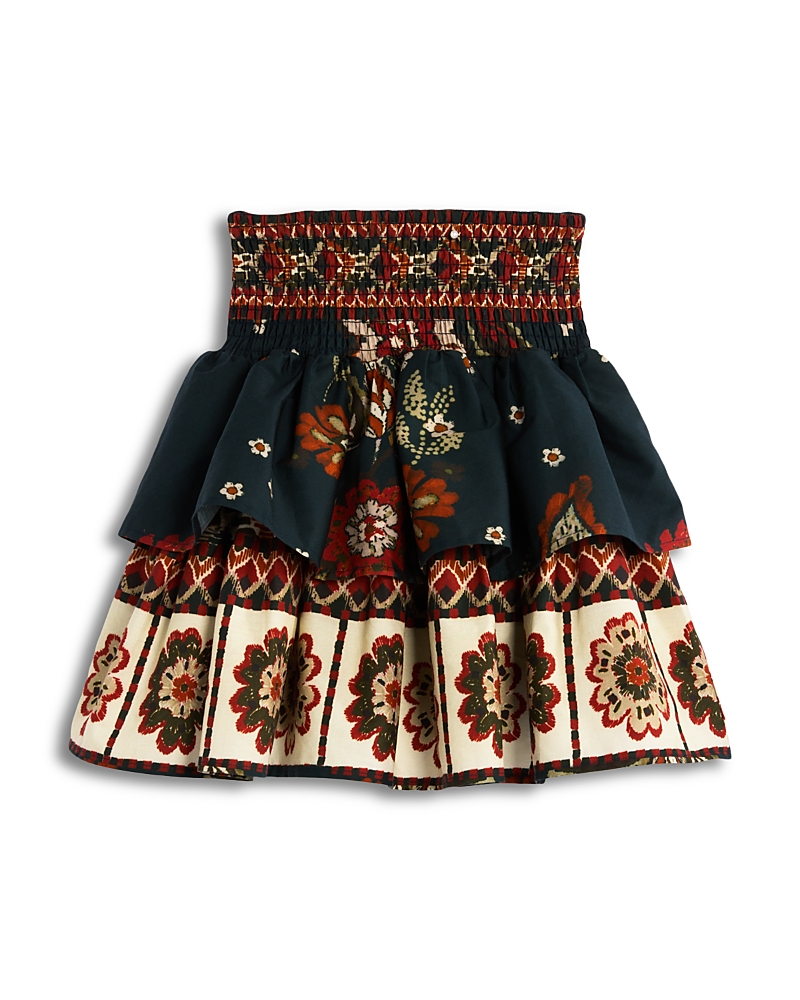 Aqua Girls' Smocked Waist Skirt, Big Kid - Exclusive In Multi