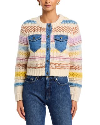 Suki Denim Combo Cardigan