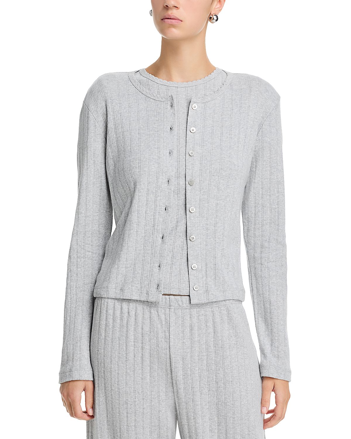 Leset Pointelle Classic Cardigan Ii