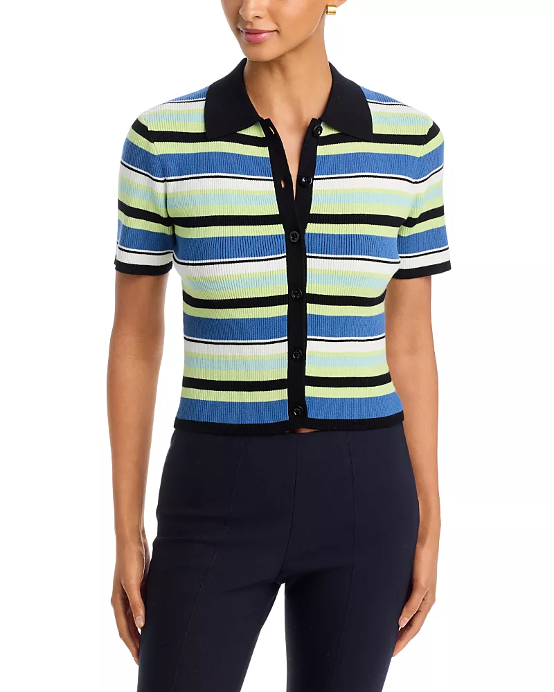 Toccin Shae Button Front Polo Shirt