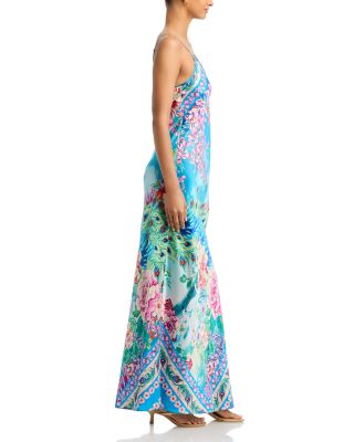 johnny was glinda silk maxi dress Johnny Was DAPHNE SILK MAXI DRESS