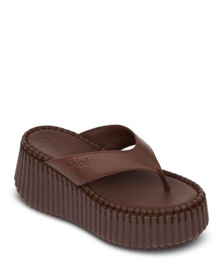 Women's Nama Leather Platform Sandals
