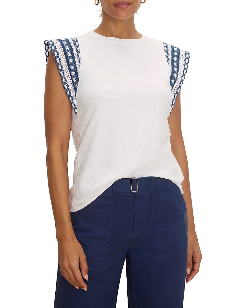 Nic+Zoe Knit Trim Top