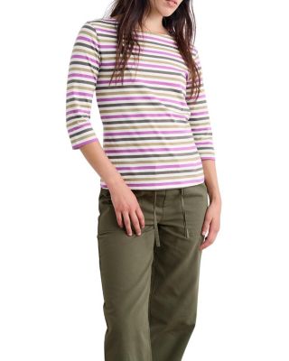 Seasalt Cornwall — Seasalt Cornwall Sailor Boat Neck 3/4 Sleeve T-Shirt