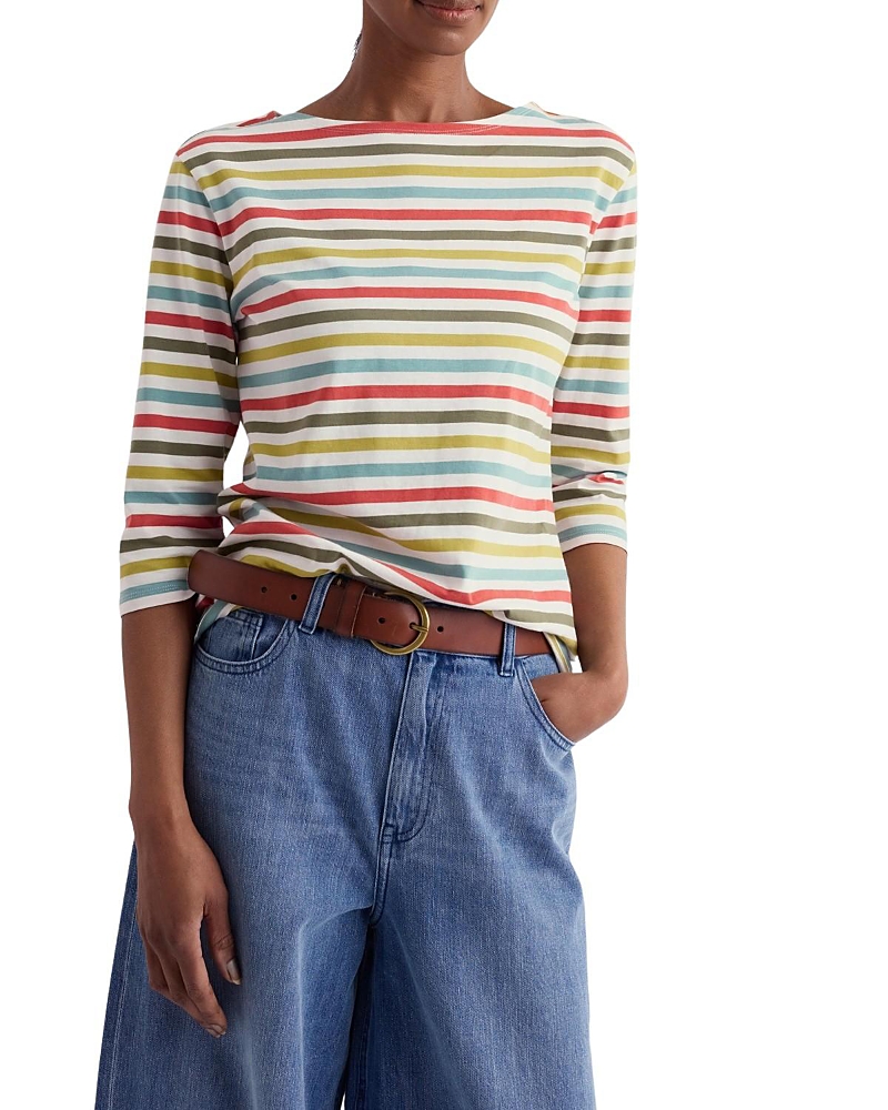 Seasalt Cornwall Sailor Boat Neck 3/4 Sleeve T-Shirt · 4
