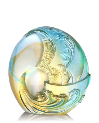 The Tai Chi Series Setting Sail Crystal Glass Sculpture