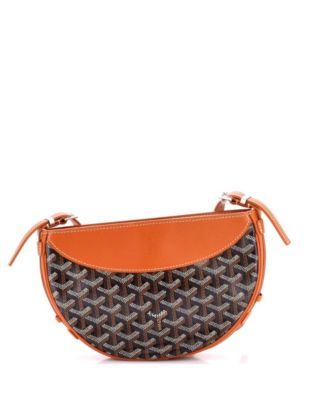   Hirondelle Shoulder Bag Coated Canvas and Leather
