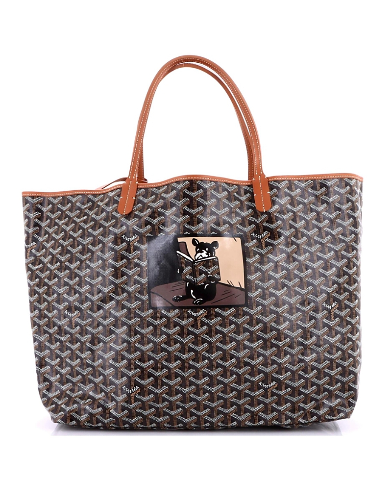 Pre-Owned Goyard Gm Saint Louis Tote Printed Coated Canvas