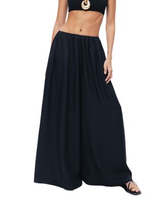 Elasticated Wide-Leg Pants
