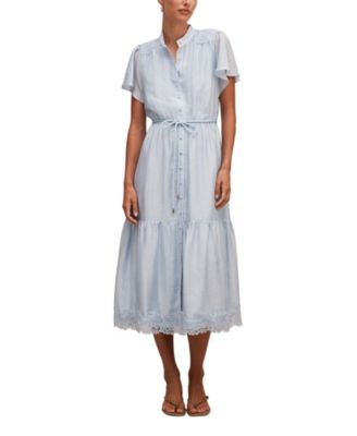  Women's Harriet Lace Button Midi Dress