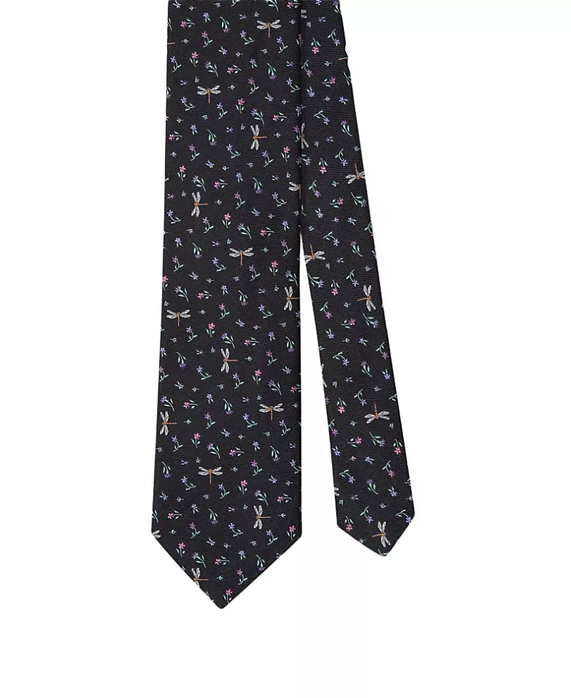 Robert Talbott Dragonfly Ditsy Floral Best of Class Necktie