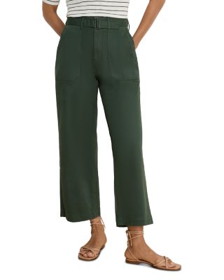 Highland Soft Stretch Wide Leg Belted Ankle Pants