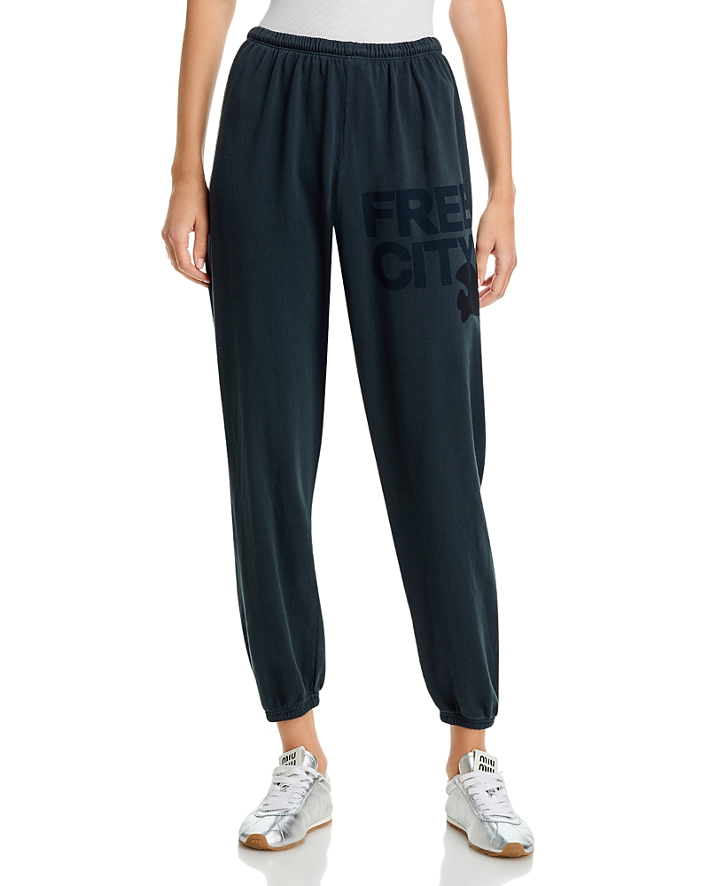 Free City Cotton Logo Sweatpants in Spacerocks