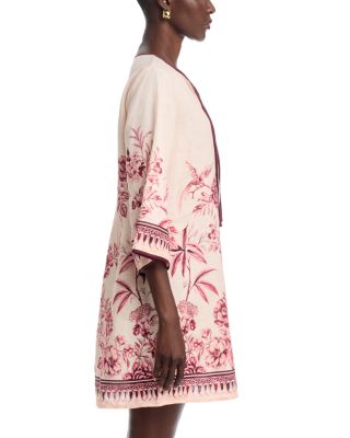 johnny was silk kimono dress Johnny Was Kimono Sleeve Dress