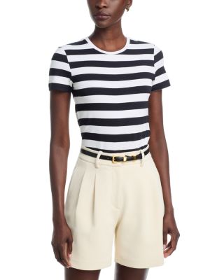 Soft Touch Stripe Crewneck Tee
