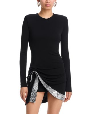 Disco Crepe Jersey Mini Dress