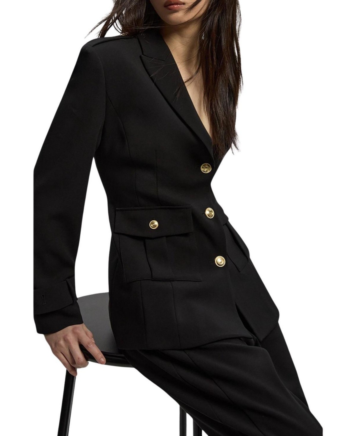Military Single Breasted Blazer