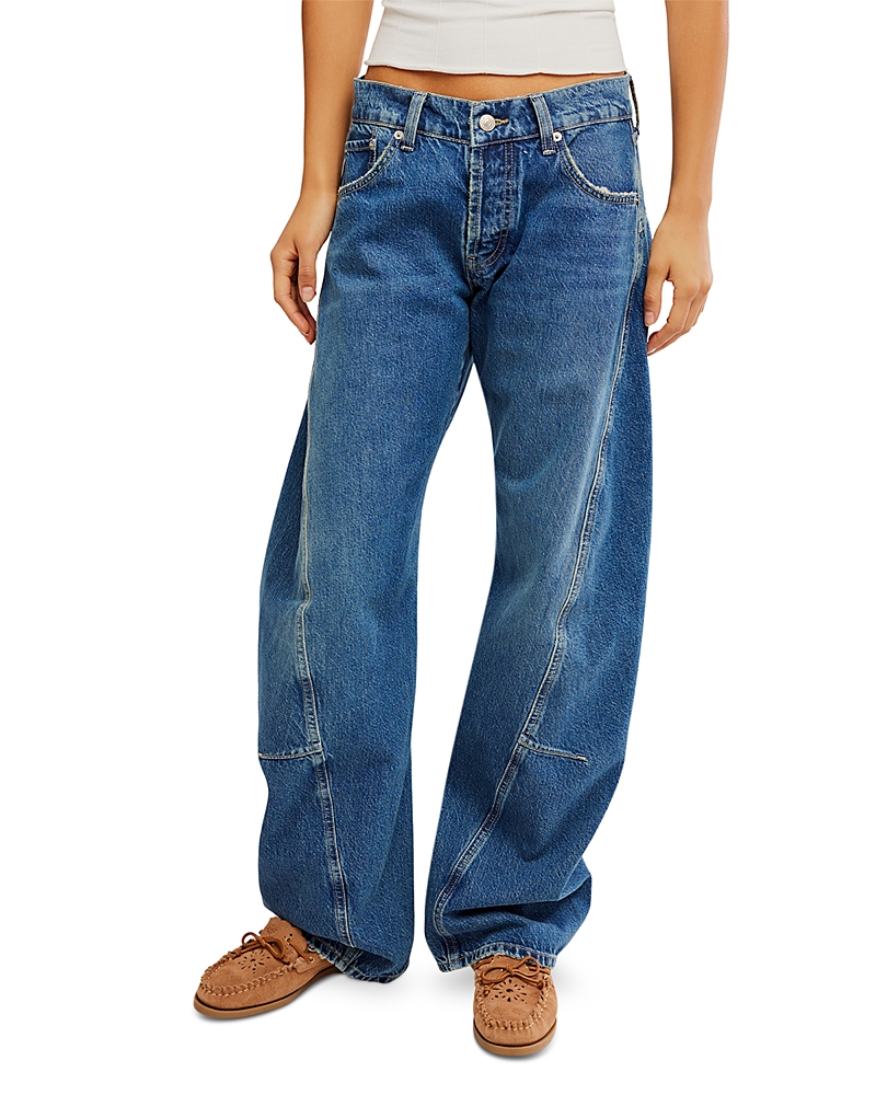 Free People Fable Twisted Seam High Rise Jeans in Heartsong