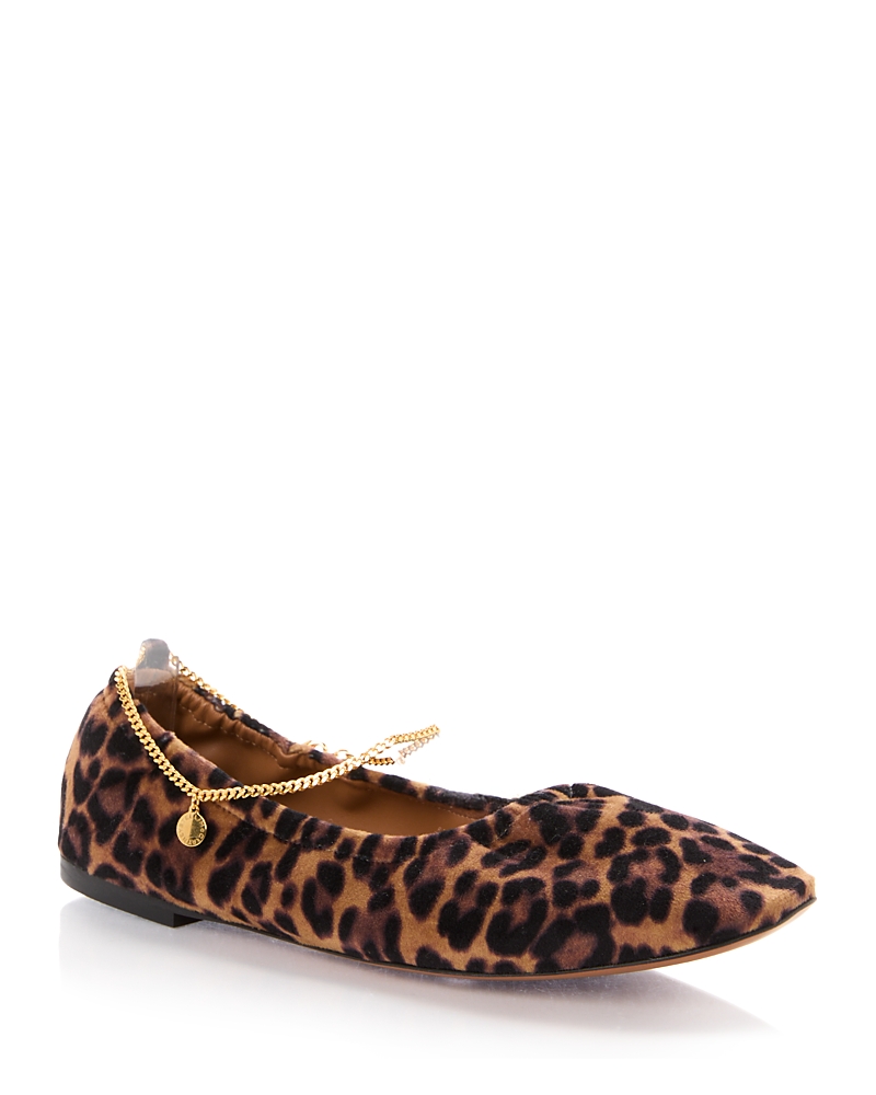 Stella McCartney Women's Ballerina Leopard Print Flats