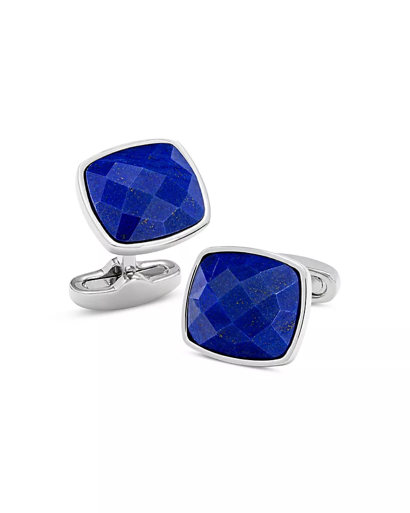 Link Up Men's Facet Square Gem Cufflinks