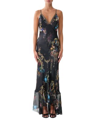 Silk V-Neck Slip Dress