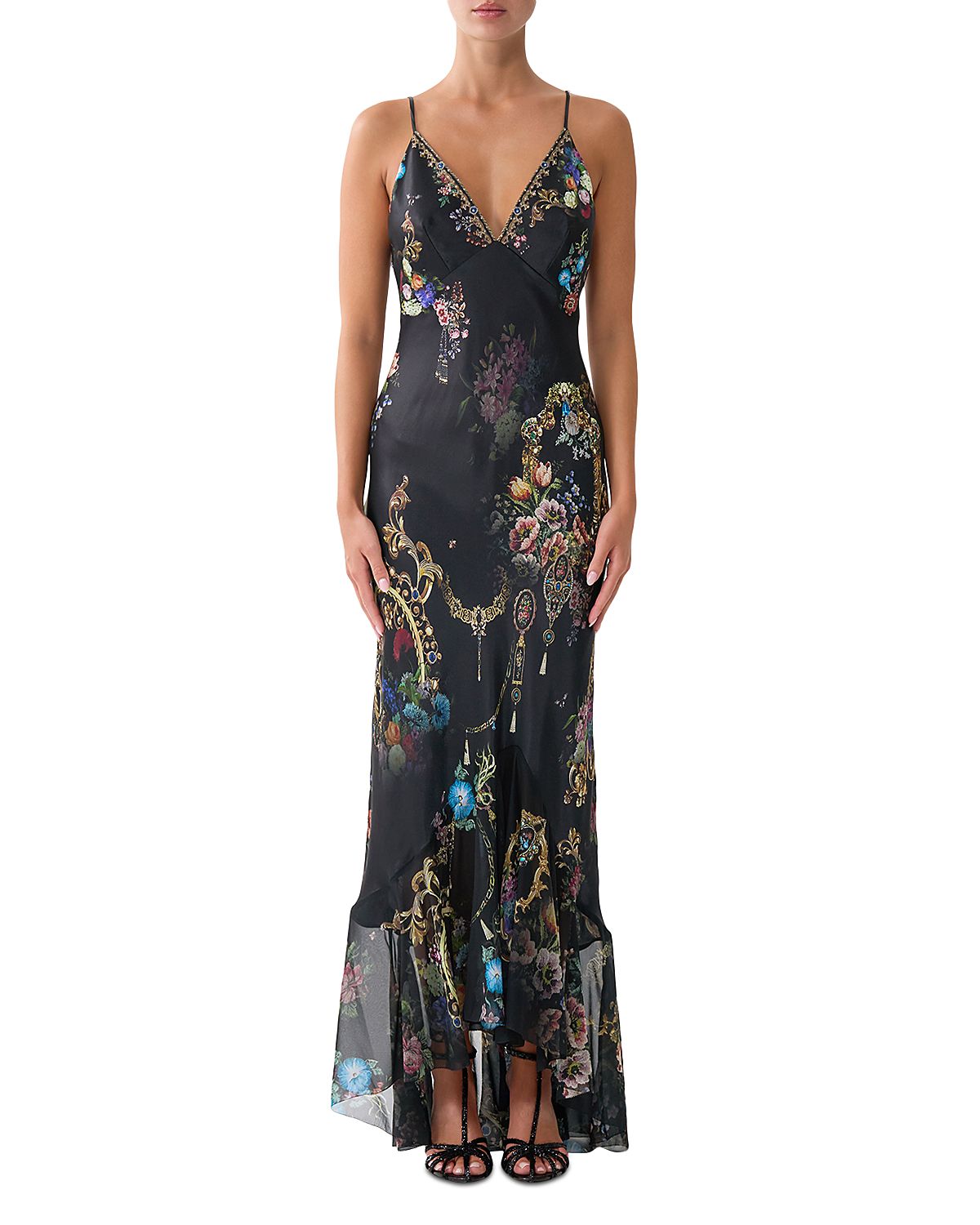 Camilla Silk V-Neck Slip Dress