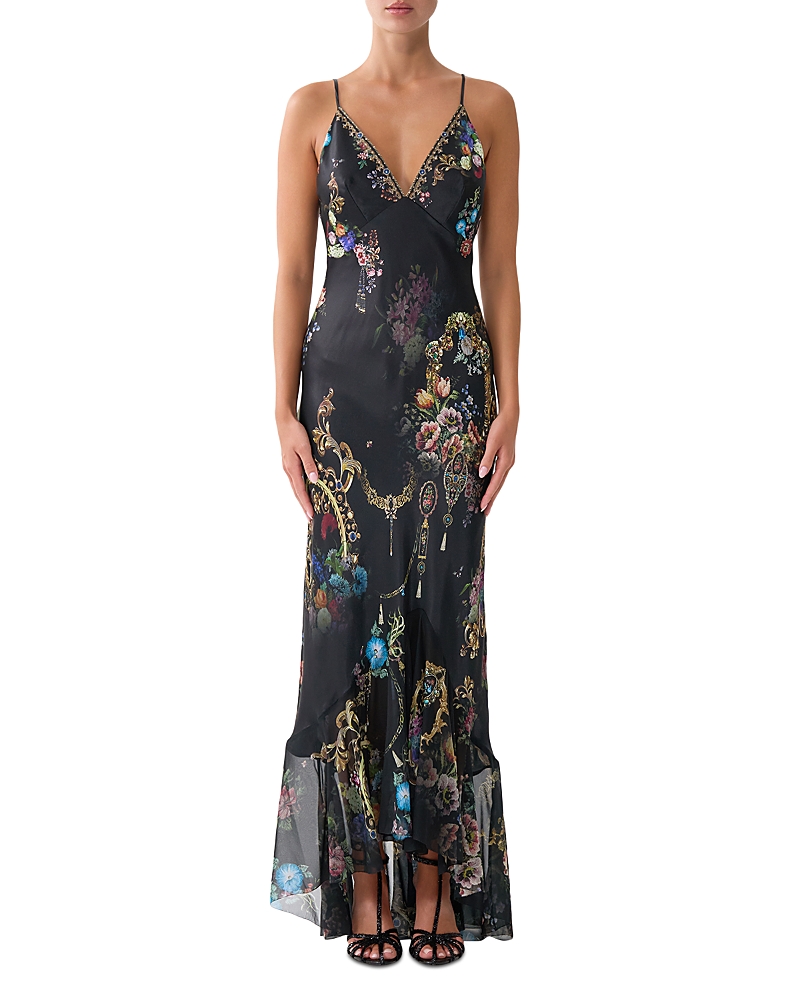 Camilla Silk V-Neck Slip Dress