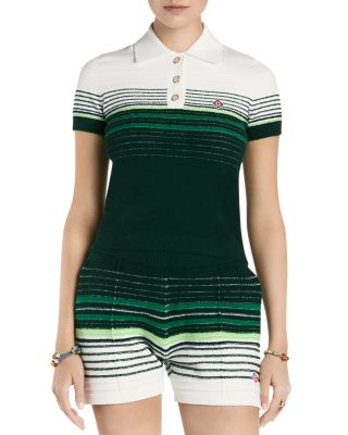 Boucle Stripe Polo Shirt