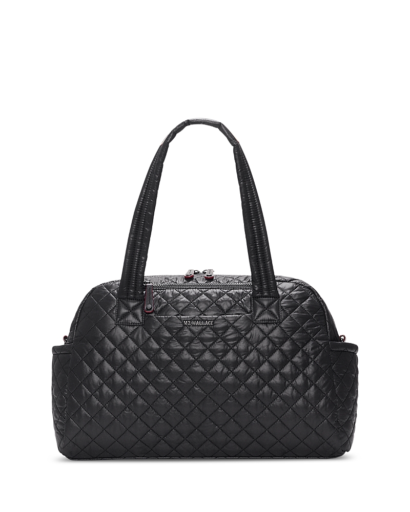 Mz Wallace Jimmy Deluxe Large Quilted Nylon Weekender Bag